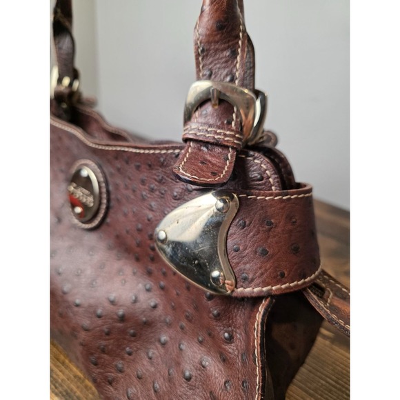 Claudia Firenze Brown Leather Handbag /Shoulder Bag Purse Italy - Picture 12 of 16